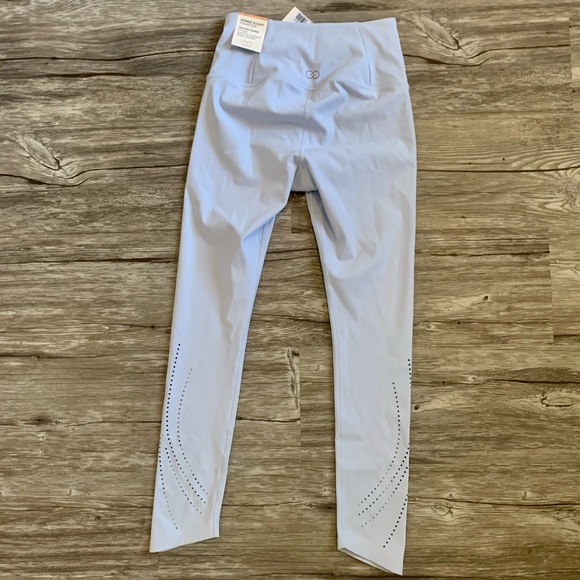 Calia Power Sculpt Perforated High Rise Leggings - 7/8 length - Halogen Blue - Picture 2 of 6